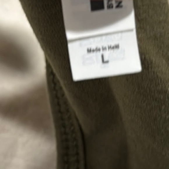 Olive Green Ideal T Tank Top with “Wild” - Picture 3 of 6